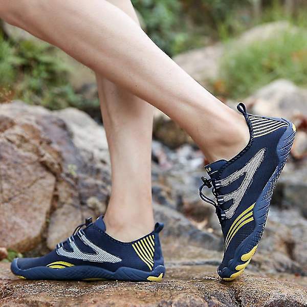 Barfota Trail Running Strandsko för Män SvartVit