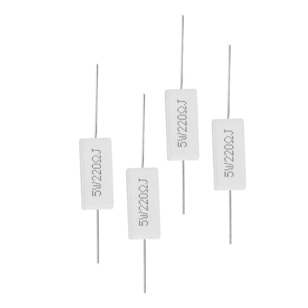 10 stk. cementmodstand effektmodstand 5% elektroniske komponenter 5W (220R)
