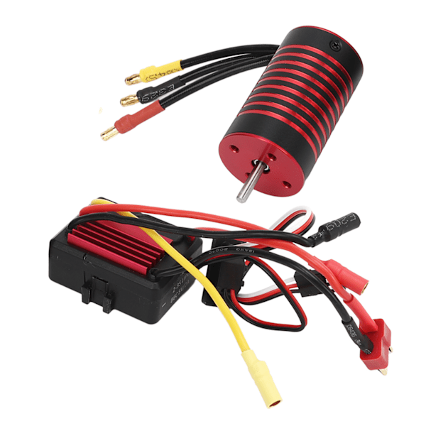 RC Borstlös Motor ESC Set Vattentät Programmerbar Motor Elektronisk Hastighetsregulator Set för Traxxas 1/12 Bilar 2800KV