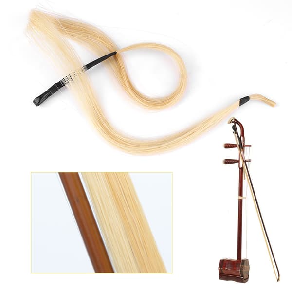 BY304 Holdbart Hestehår Erhu Buehår Tilbehør til Violin Viola Cello Instrumenter