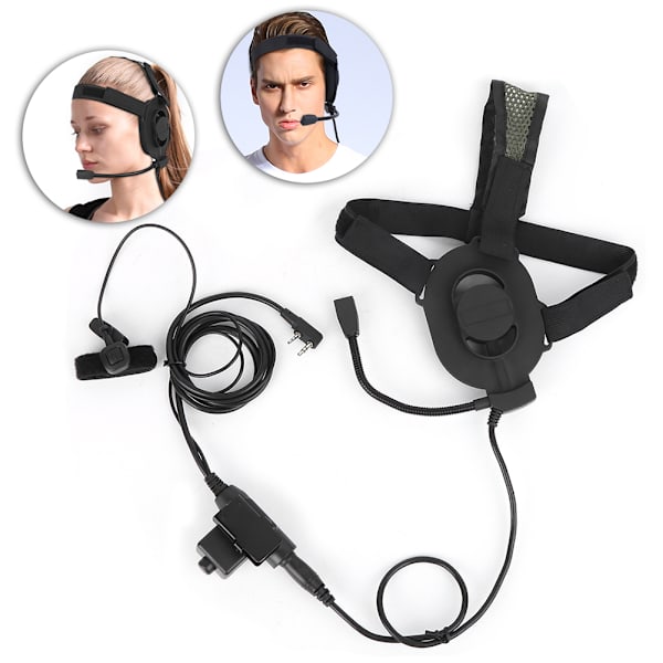 U94 HD01 PTT Headset Military Earphone Mic Fit för Baofeng UV-5R BF F8HP BF V6 Two Way Radio