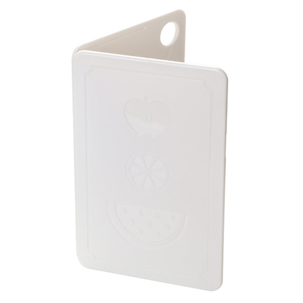 Hopfällbar köksskärbräda bärbar plastfrukthackbräda för utomhuspicknick camping nordisk ris vit 20x12,5x0,8cm