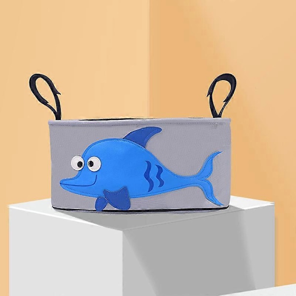 1 st (öppen typ - blåval, ca 32x14x17cm) Multifunktionell Babyflaska Vattenkopp Mammaväska Barnvagn Förvaring Hängande Väska, Barnvagnsorganisatör