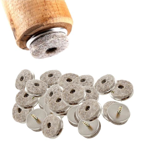 48 st Möbelben Skydd Filtkuddar för Golv 22mm