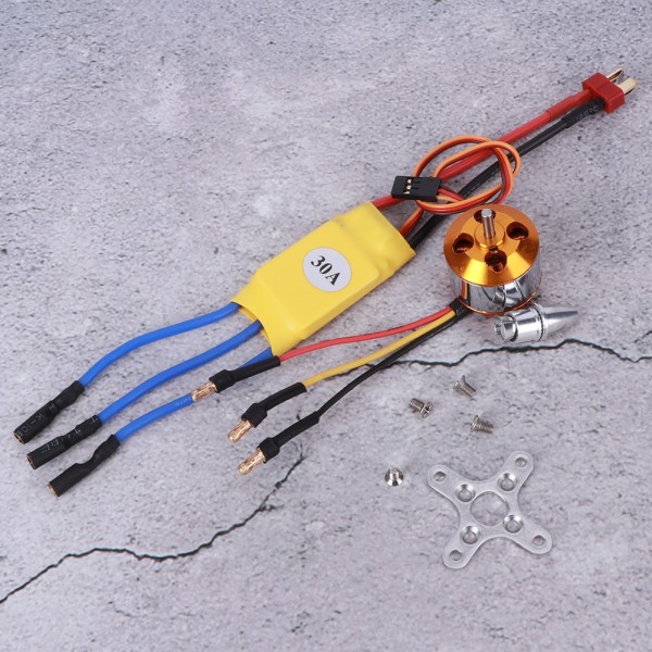 30A ESC gul A2212 KV1000 / KV1400 / KV2200 børsteløs motor for fjernkontrolldrone(A2212 KV1000)