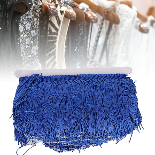 Kvaster Frynser Blonder Latin Kjole Scene Tøj Sko Håndværk Gardin DIY Tilbehør 14cm / 5.5inRoyalblue