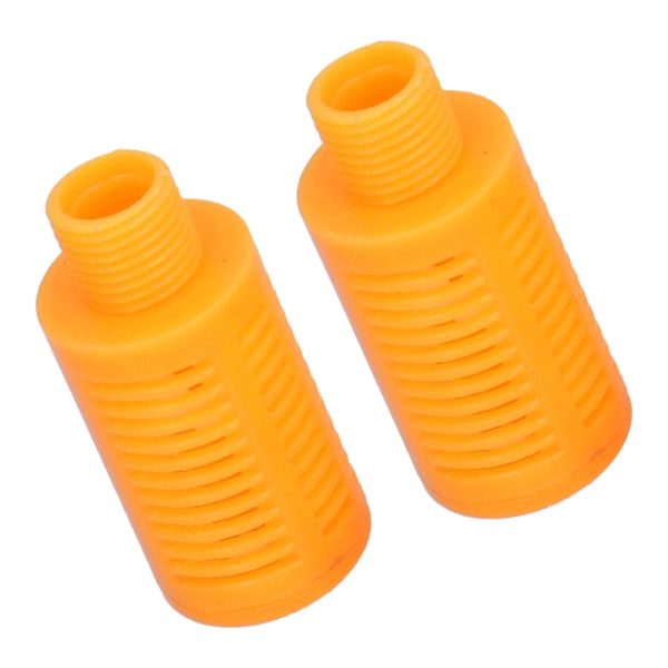 Plast pneumatisk lyddæmper Luftledning Flow Control Udstødningslyddæmper Kompressor Fitting Orange50 Stk PSL-02