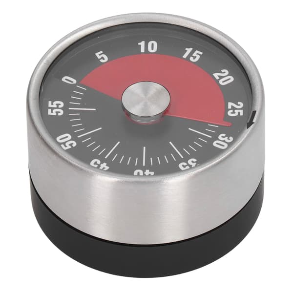 Magnetisk Timer Magnetdesign Rostfritt Stål 70db Varning Hög Noggrannhet Visuell Timer för Köksmatlagning Svart
