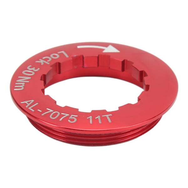 CANSUCC Bicycle Flywheel Lock Cover Aluminum Alloy Cassette Flywheel Locking Cover for Mountain Road Bike Red