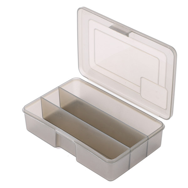 3 Grids lokker Opbevaringsboks Fiskegrej Container Ske Krog Agn Tackle Case