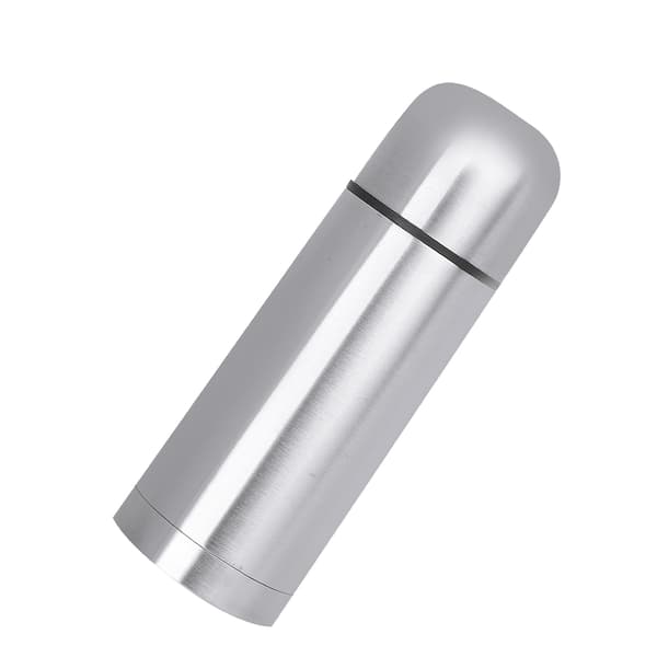 Termoflaske i rustfrit stål med trykknap-låg, isoleret kop (1000 ml)