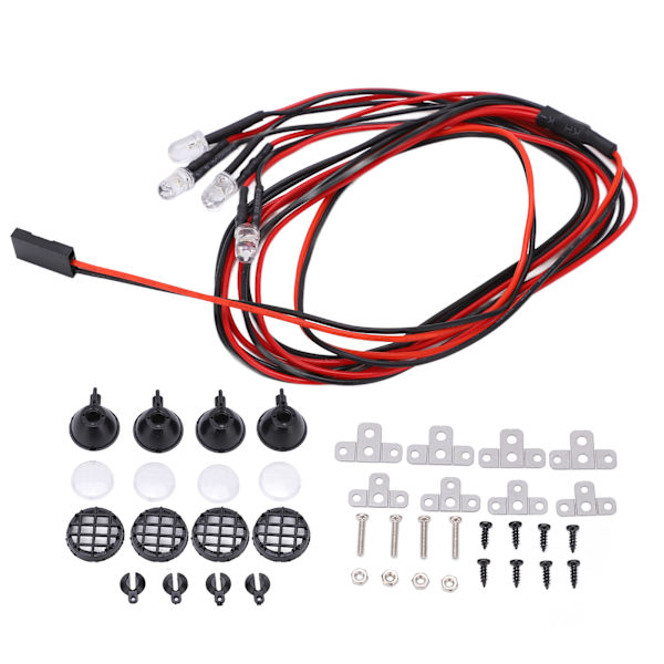 RC-auton LED-valot Valonheitin Sarja Simulaatio 1/10 RC-autolle Crawler Kuorma-auto Tankki Malli A