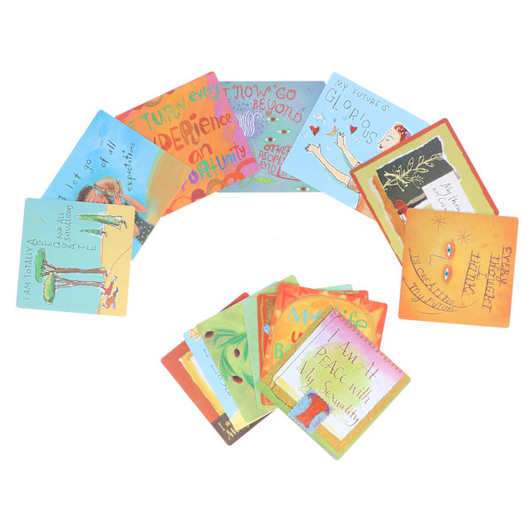 64 kortlekar Power Thought Cards engelskspråkiga positiva affirmationskort