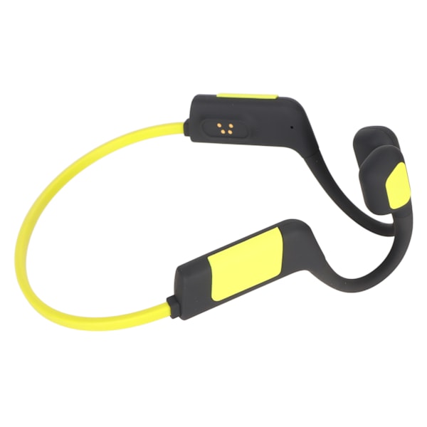 Open Ear Headset 32GB Bone Conduction Svømning Dykning Sport Hovedtelefoner IPX8 Vandtæt Trådløs Bluetooth Øretelefon Gul