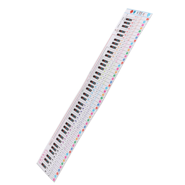Piano Keyboard Note 88 Näppäintaulukko Kannettava vedenpitävä oppimisopas sormiharjoitteluun