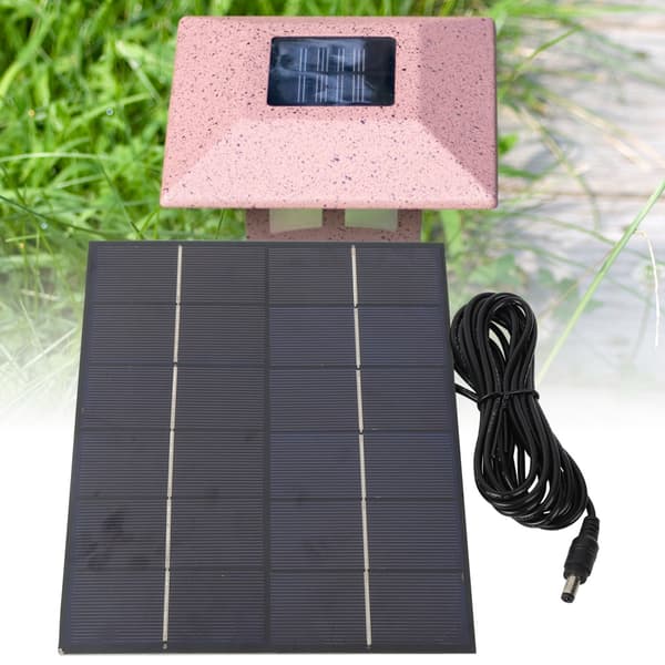 5,5W 6V Bærbar Polykrystallinsk Silicium Solpanel med DC-Port til DIY Batterilader