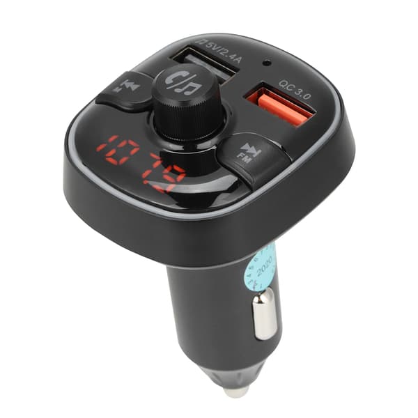 Bil Bluetooth Radio FM Transmitter Adapter Mp3 Afspiller Håndfri understøttelse af QC3.0 Oplader