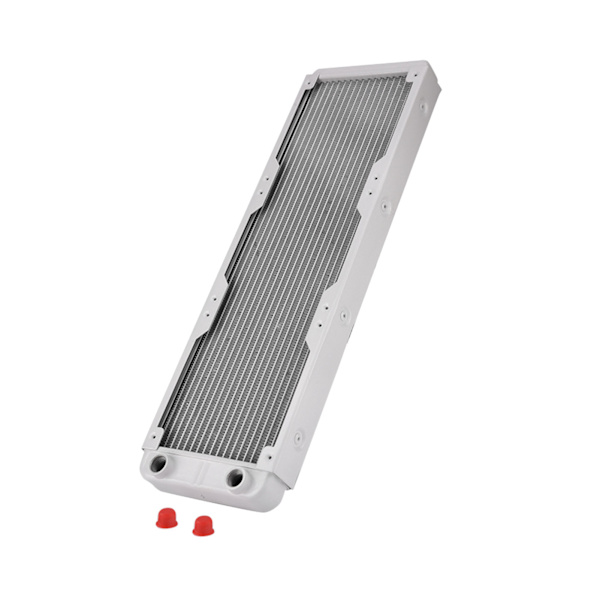 Aluminiumradiator värmeavledare dator vattenkylning vätskevärmeväxlare vit (360mm)