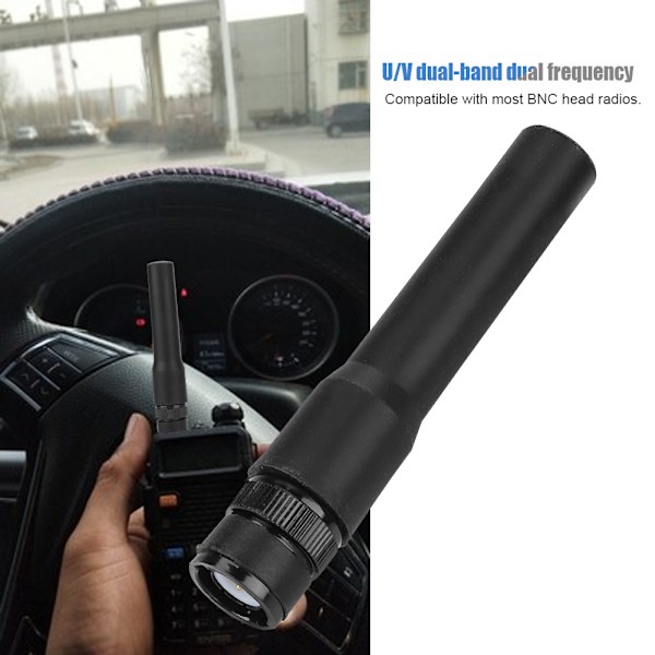 SF20 Dual Band VHF UHF High Gain BNC 144MHz 430MHz blød antenne til Kenwood TK300 TK320