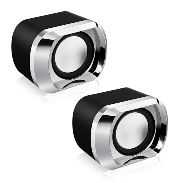 1 par mini-skrivbordshögtalare multifunktionell stereoljud stark bas stor volym USB mini-högtalare för dator bärbar dator skrivbord