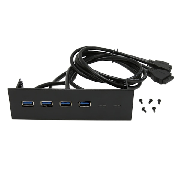 USB3.0 Hub Frontpanel 5Gbps 4 Porte 19pin Optisk Drev Frontpanel til 5,25 Tommer PC Computer Kabinet