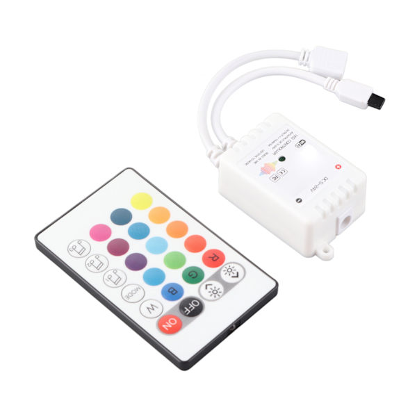 LED Strip Light Controller IR 24 Key Wifi Bluetooth DC5V‑24V Smart Voice Control til Tuya Family KTV3 Way