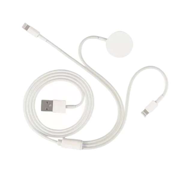 Telefonlader 3 i 1 Hurtiglading Kabel 3 i 1 Klokke Telefonlader Kabel for Iphone