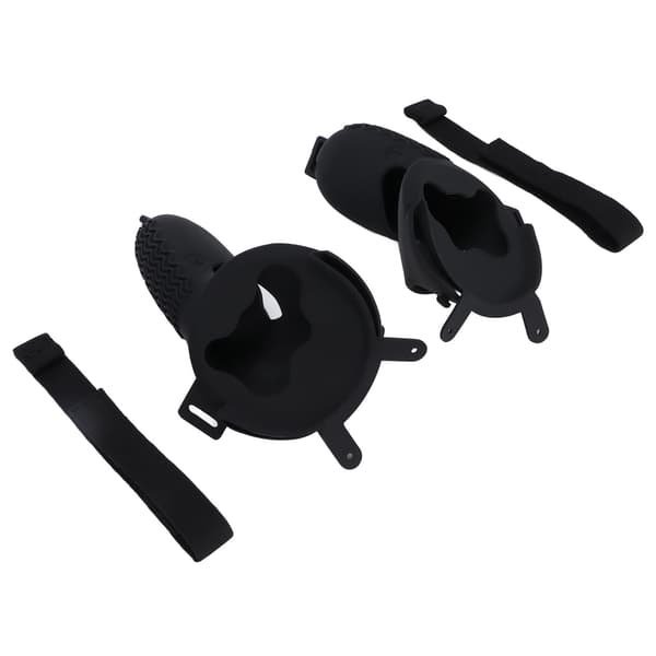 Grepsdeksel for Oculus Quest 2 Anti-slipp Silikon VR Håndtakshylse for Oculus Quest 2 Tilbehør-Svart