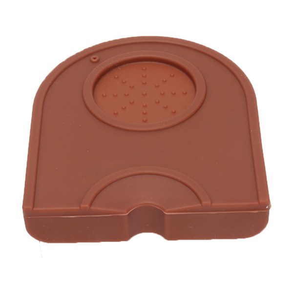 Kaffe Tamper Pad Silikon Anti Slip Tamper Matta Mjuk Harmlös Hörn Tamping Matta för HushållBrun