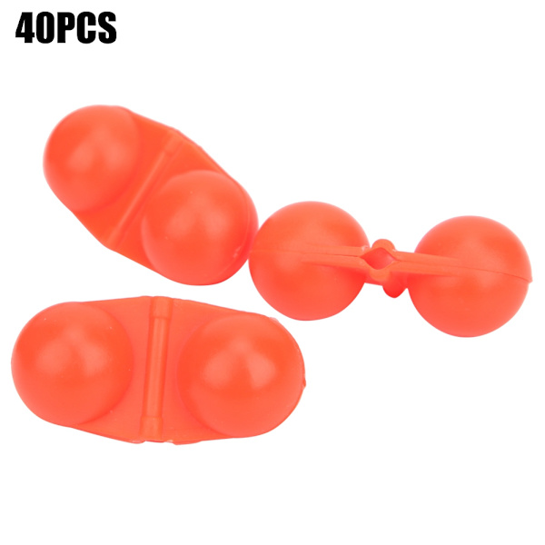 Bärbar Dubbla Rattle Fishing Attractor Bell Beads - 40st