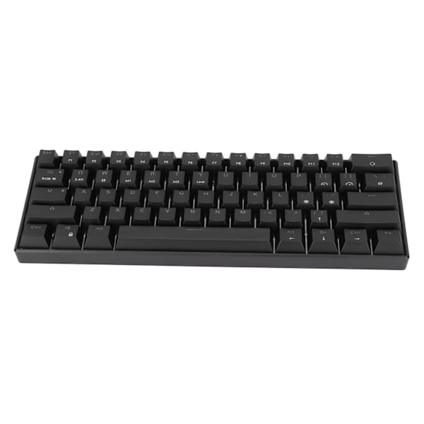 READSON Mekanisk Gaming Tastatur 61 Taster Støtte Trådløs Bærbar Ergonomisk RGB 3 Tilstande Forbindelse Kablet Tastatur Sort Akse Krop