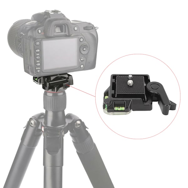 Universal Quick Release Plate Clamp Mount för kamerastativ kulhuvud