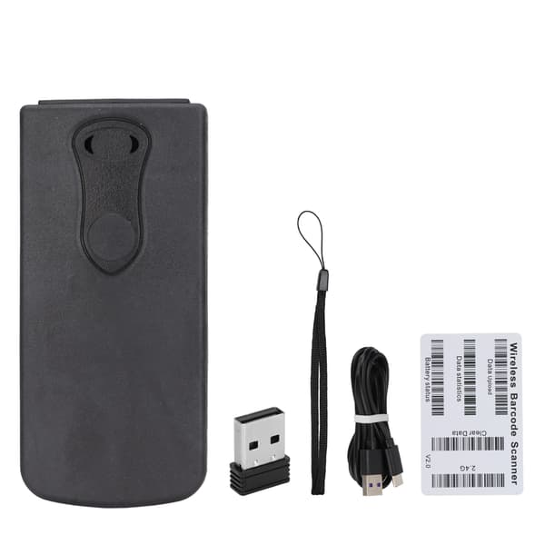 Trådløs kodscanner 2D Mini Håndholdt Bærbar 2.4G Bluetooth QR-kodescanner til Android