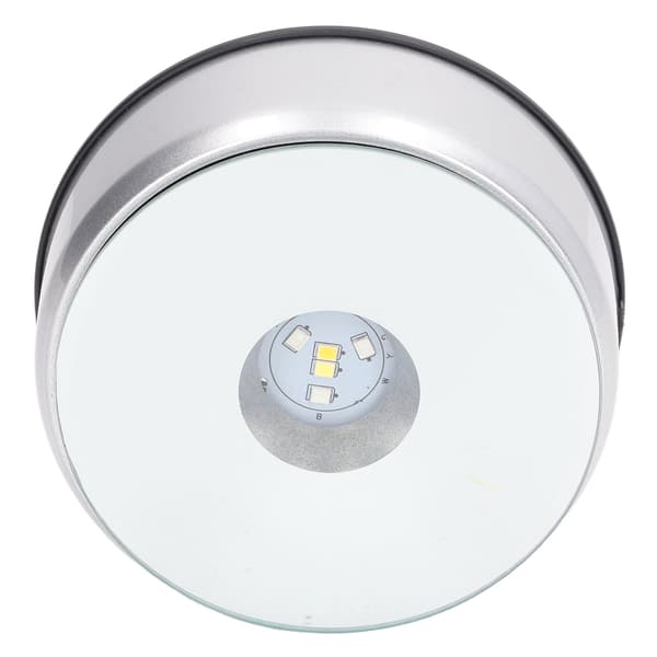 Roterende Utstillingsstativ 360° Roterende LED-lys 80 Sekunder Per Runde USB-lading LED-utstillingsbase for Kopper Krystaller