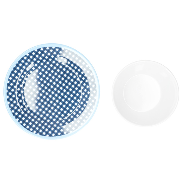 Imitation porslin tallrik skål set fruktsallad efterrätt tallrik porslin för kök