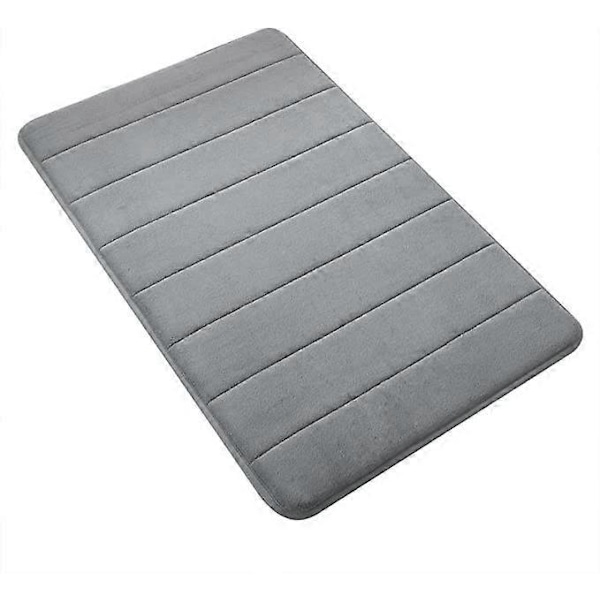 Badrumsmatta i Memory Foam, 50x80 cm Halkfri Badrumsmatta, Mjuk Absorberande Badrumsmatta, Maskintvättbar Stor Tjock Badrumsmatta för Badkar Dusch Badrum