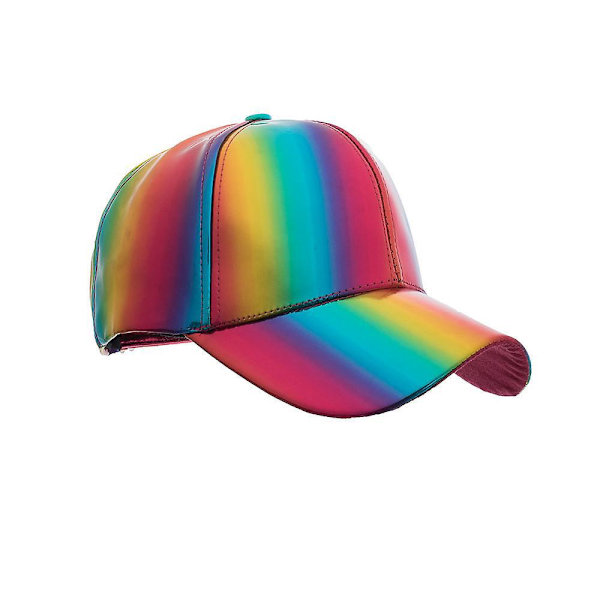 Futuristisk Regnbue Iridescent Reflekterende Baseballkasket