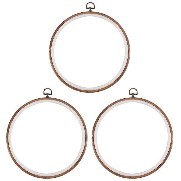 3 Stykker 26 cm Broderiramme Uten Bøyler
