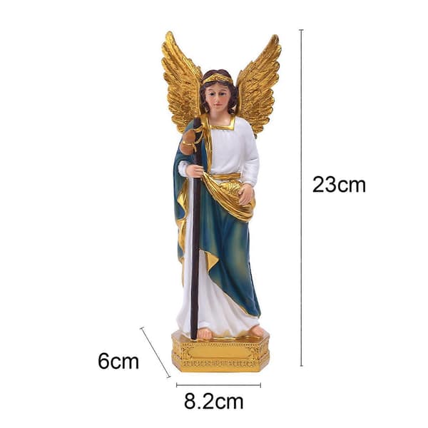 Saint Raphael-figurin Utsökt design Levande mönster för vardagsrum Studiematerial