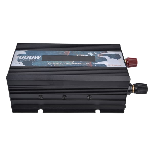 300W Smart Power Converter med Display Aluminiumlegering DC12V till AC220V Power Inverters