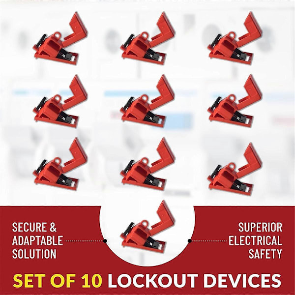 Til 120-277V Clamp-on Elektrisk Enpolet Afbryder Lås Ud