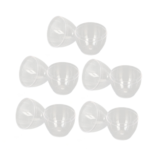 5 st smink svamp förvaringslåda fodral bärbar transparent äggformad svamp blender hållare behållare
