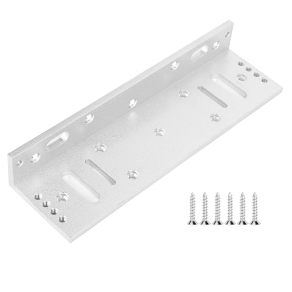 Alumiiniseos L-muotoinen oven kiinnitysteline sähkömagneettilukoille 500kg/1102.31lb