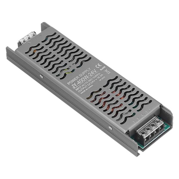 LED-drivrutin 400W DC 24V IP20-skydd Snabb värmeavledning LED-transformator LED-strömdrivrutin AC 175‑260V