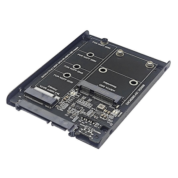 SSD-fodral M2 NGFF & MSATA till SATA3.0 6Gb Adapter Riser-kort