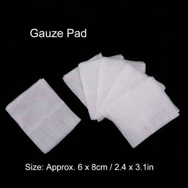 200 stk 6 X 8 cm Gazebind Sårforbinding Nødhjælp Sygeplejegaze