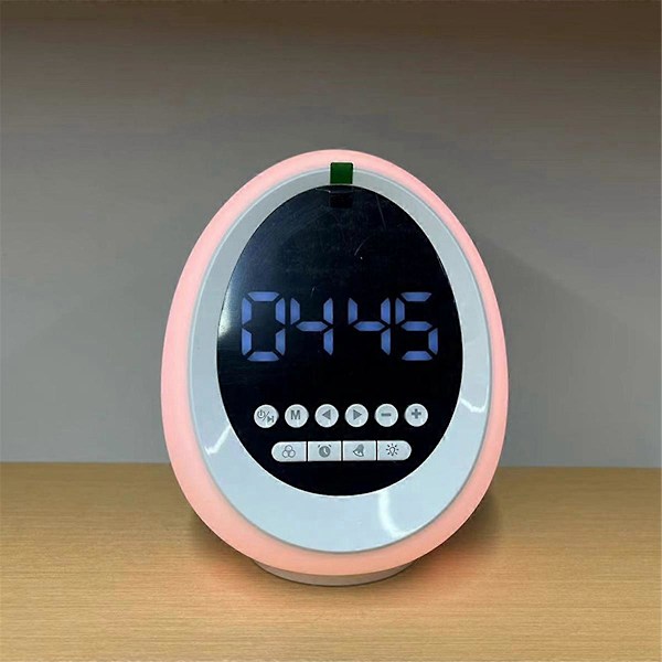 Ny RGB Färgglad Atmosfär Lampa Bluetooth Högtalare Trådlös Klocka