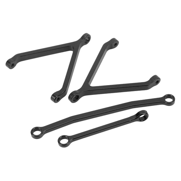 RC Chassis Links Styretie Stænger Aluminium Legering Opgraderingsdele til FMS FCX24 1/24 Crawler Sort