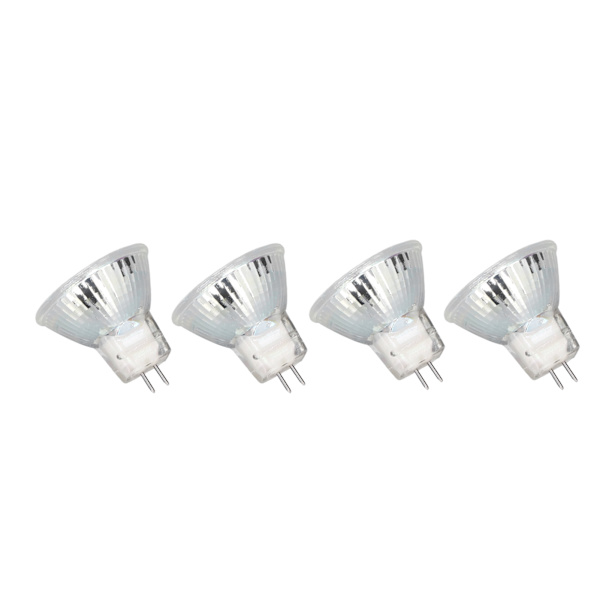 4kpl MR11 12LED-lamppu 2W 300LM spottilamppu Double Pin Base vaaka lamppu Lämmin valkoinen 3000K