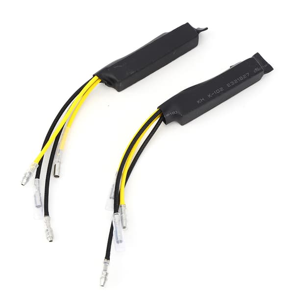 2 stk DC12V 21W LED Motstand Dekoder Feilfri Kansellerer Ensidig Ledning for Motorsykkel Blinklys